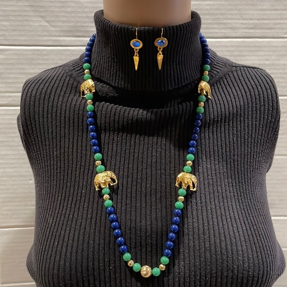 Vintage necklace and earrings set - Picture 1 of 7